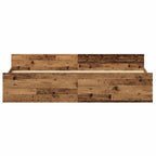 Estructura de cama con cabecera Madera Vieja 203 x 203 x 50 cm