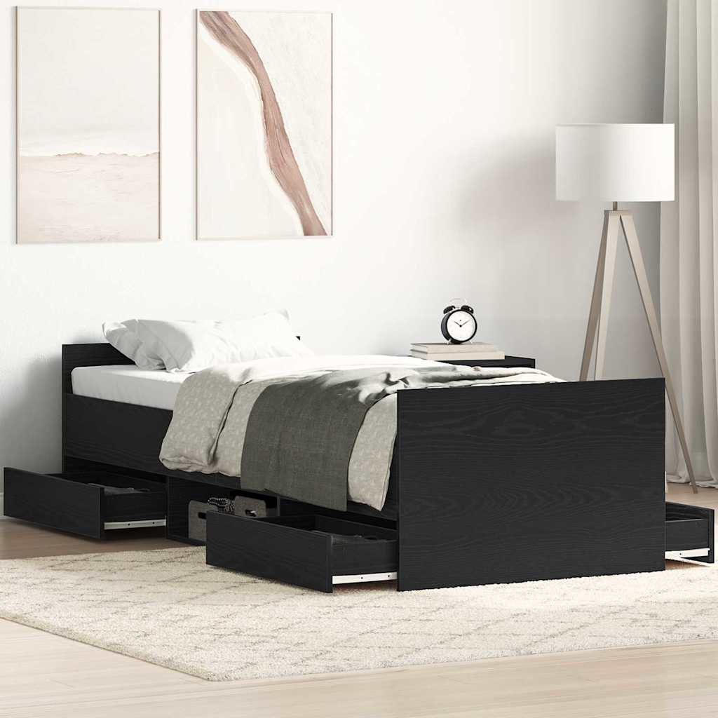 Estrutura de cama com cabeceira Madeira Velha 193 x 78 x 50 cm