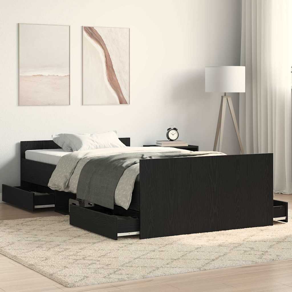 Estrutura de cama com cabeceira Madeira Velha 193 x 78 x 50 cm