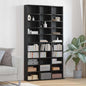 Cabinet para CDs con estante Roble Negro 101 x 23 x 177,5 cm