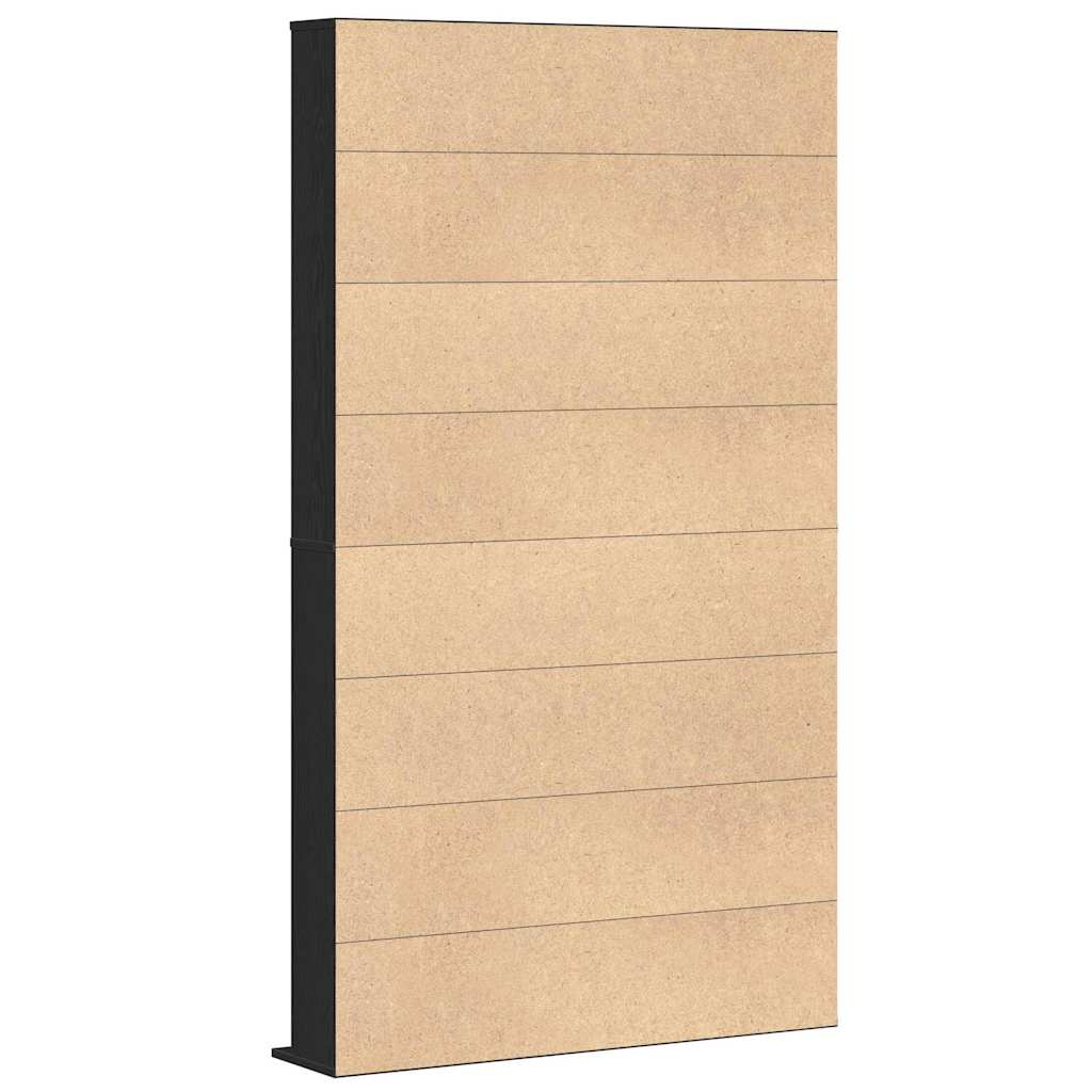 Cabinet para CDs con estante Roble Negro 101 x 23 x 177,5 cm