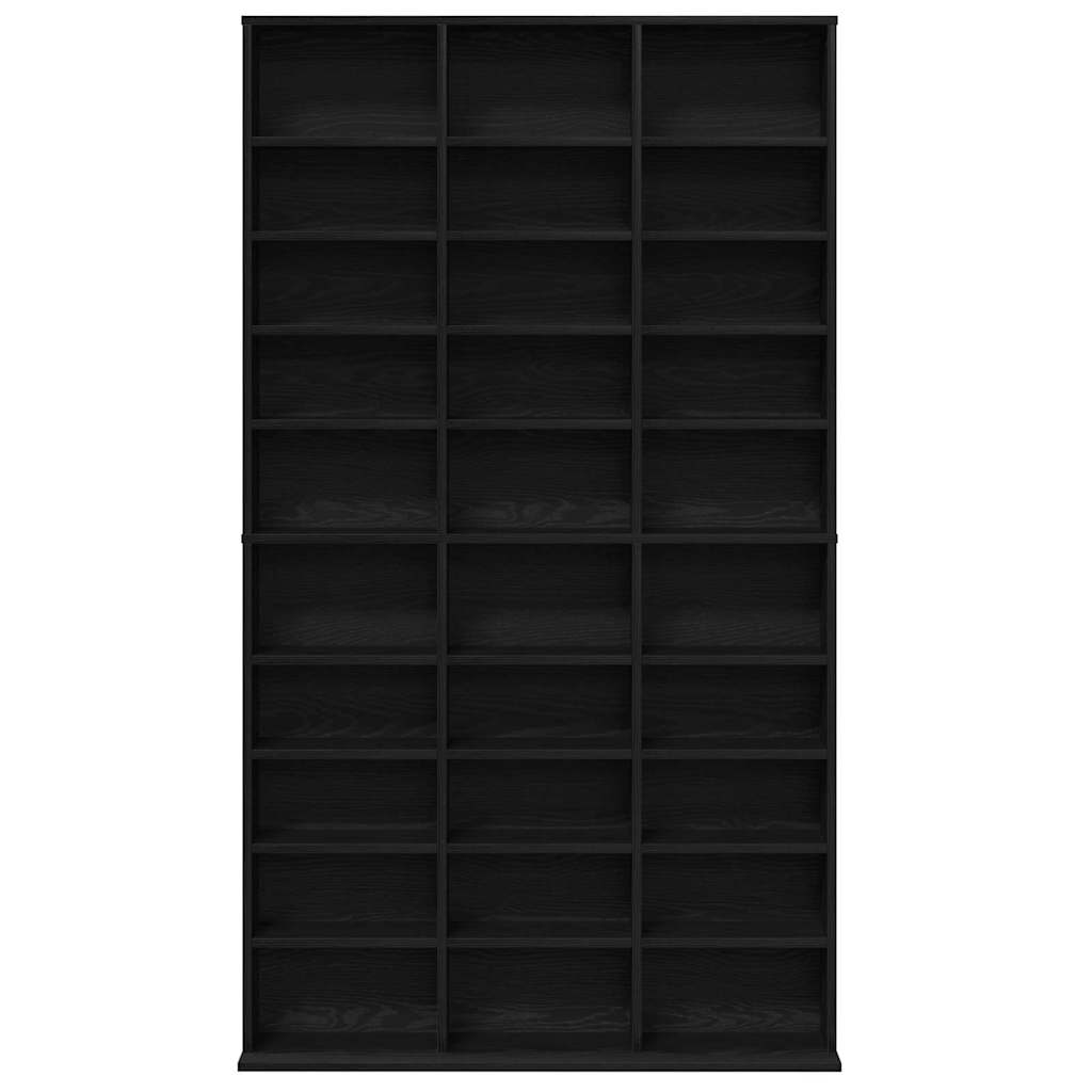 Cabinet para CDs con estante Roble Negro 101 x 23 x 177,5 cm