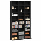 Cabinet para CDs con estante Roble Negro 101 x 23 x 177,5 cm