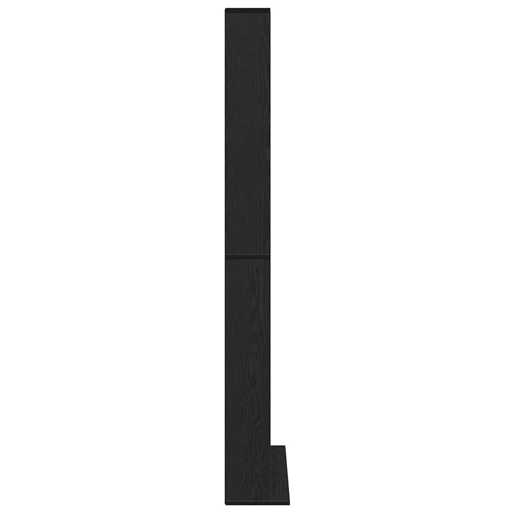 Cabinet para CDs con estante Roble Negro 101 x 23 x 177,5 cm