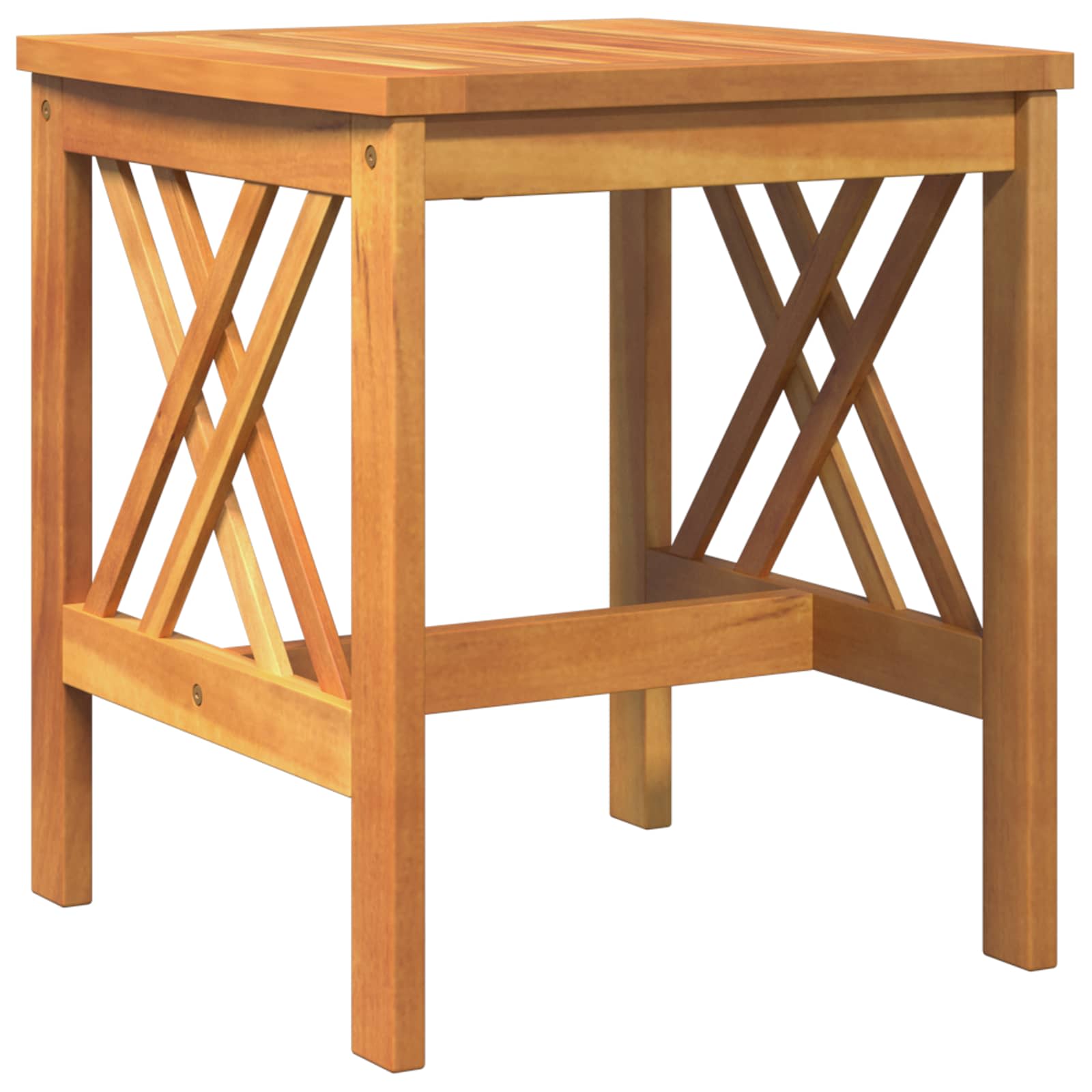 Mesa lateral Marrón Madera maciza de Acacia