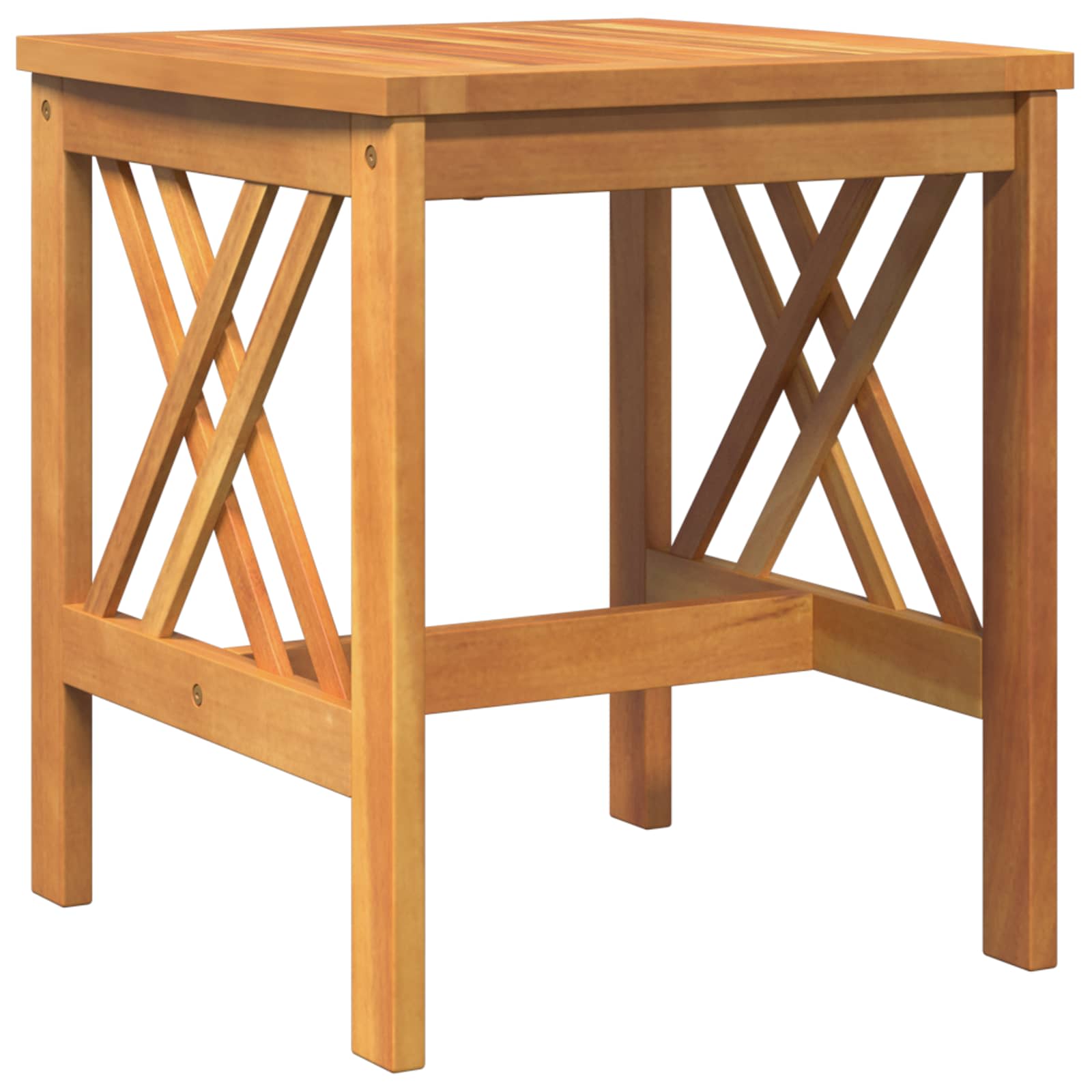 Mesa lateral Marrón Madera maciza de Acacia