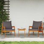 Silla de Jardín 2 Pieza Aceite Natural 65 x 59,5 x 72 cm