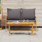 Conjunto bistro 2 pcs Aceite Natural Madera de Acacia Sólida