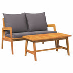 Conjunto bistro 2 pcs Aceite Natural Madera de Acacia Sólida