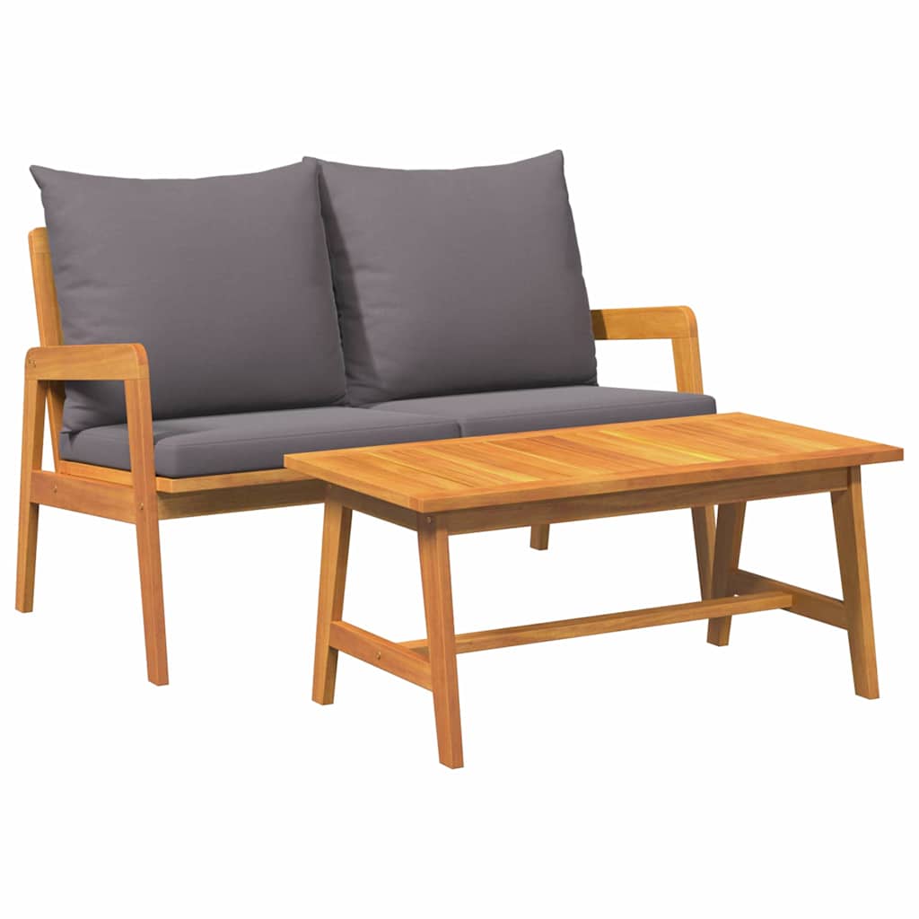 Conjunto bistro 2 pcs Aceite Natural Madera de Acacia Sólida