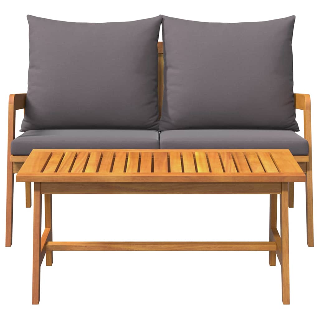 Conjunto bistro 2 pcs Aceite Natural Madera de Acacia Sólida