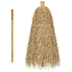 Sombrilla Tiki con dosel de hojas de plátano de bambú de 150 cm
