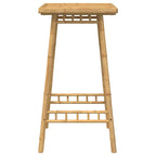 Square outdoor bamboo bar table 55x55x100 cm