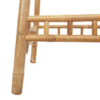 Square outdoor bamboo bar table 55x55x100 cm