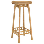 Conjunto de bar para exterior de 3 piezas plegable de bambú