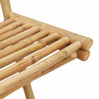 Conjunto de bar para exterior de 3 piezas plegable de bambú