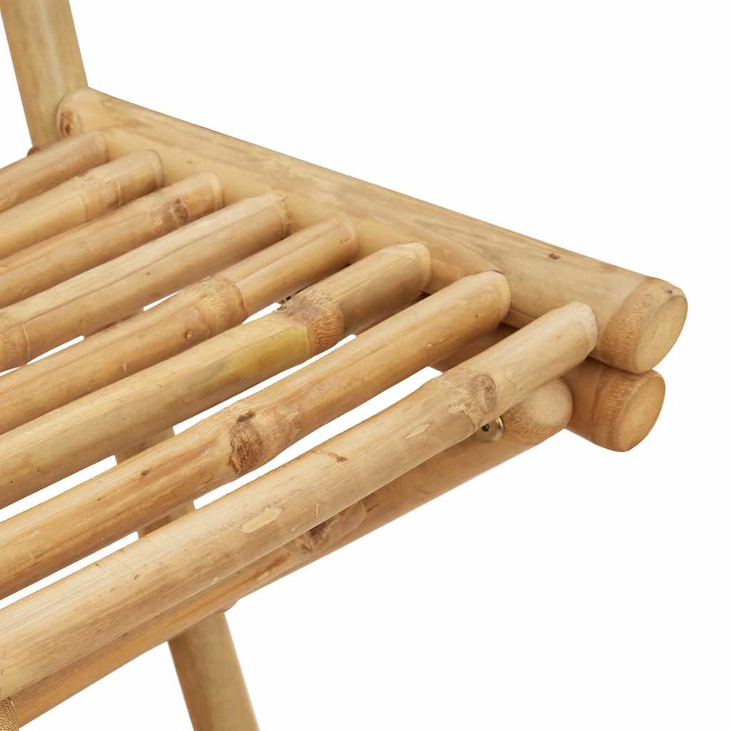 Conjunto de bar para exterior de 3 piezas plegable de bambú