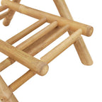 Conjunto de bar para exterior de 3 piezas plegable de bambú