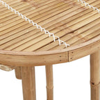 Conjunto de bar para exterior de 3 piezas plegable de bambú