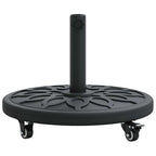 Base para sombrilla Art Deco Negro Ø 45 x 39,5 cm Hierro