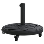 Base para sombrilla Art Deco Negro Ø 45 x 39,5 cm Hierro