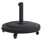 Base para sombrilla Art Deco Negro Ø 45 x 39.5 cm Hierro