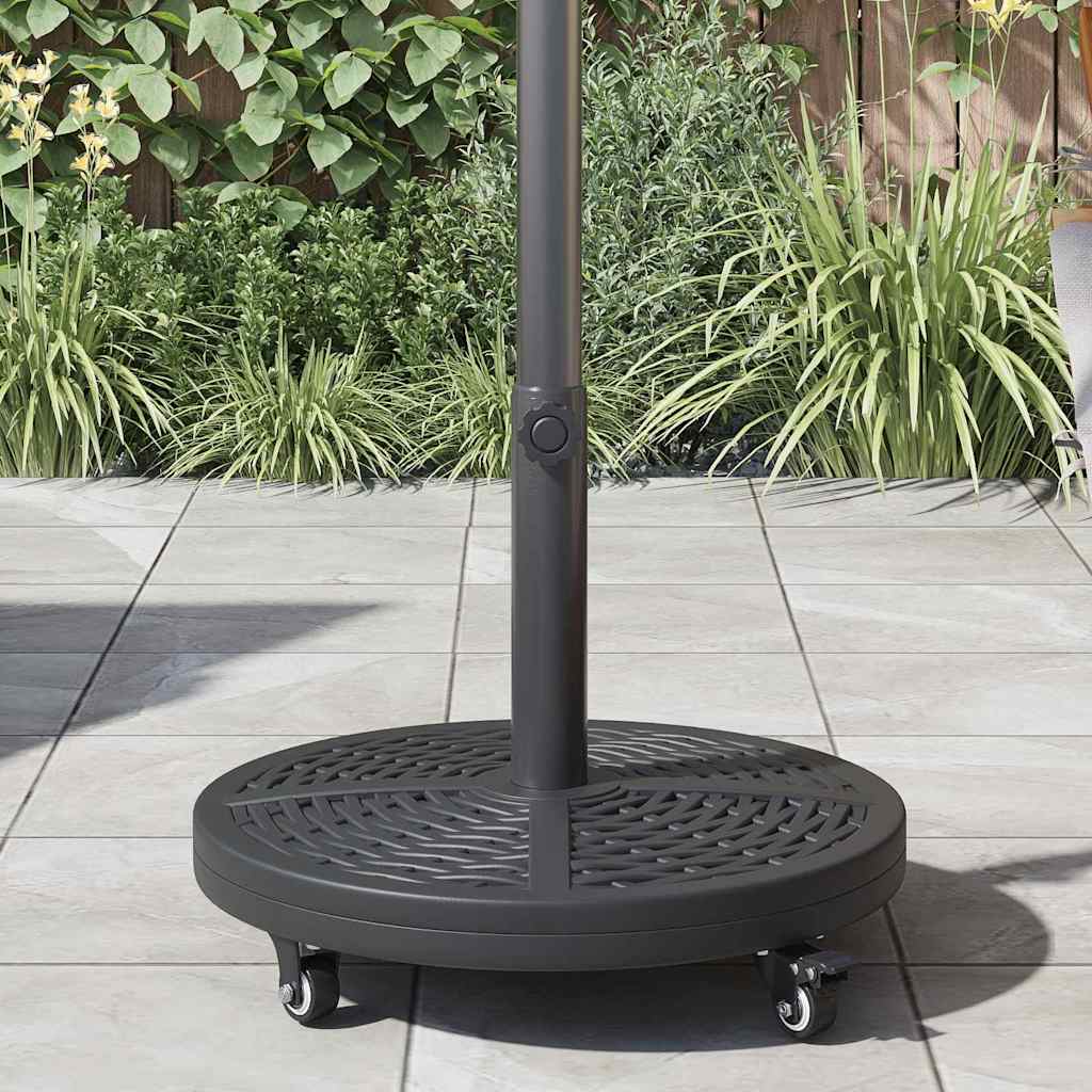 Base para sombrilla Art Deco Negro Ø 45 x 39,5 cm Hierro