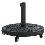 Base para sombrilla Art Deco Negro Ø 45 x 39,5 cm Hierro
