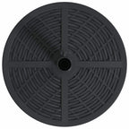 Base para sombrilla Art Deco Negro Ø 45 x 39,5 cm Hierro