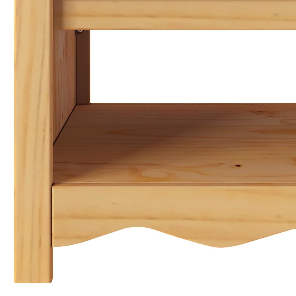 Mesa de Café con cajón Drammen Roble 99 x 55 x 45 cm