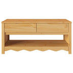 Mesa de Café con cajón Drammen Roble 99 x 55 x 45 cm