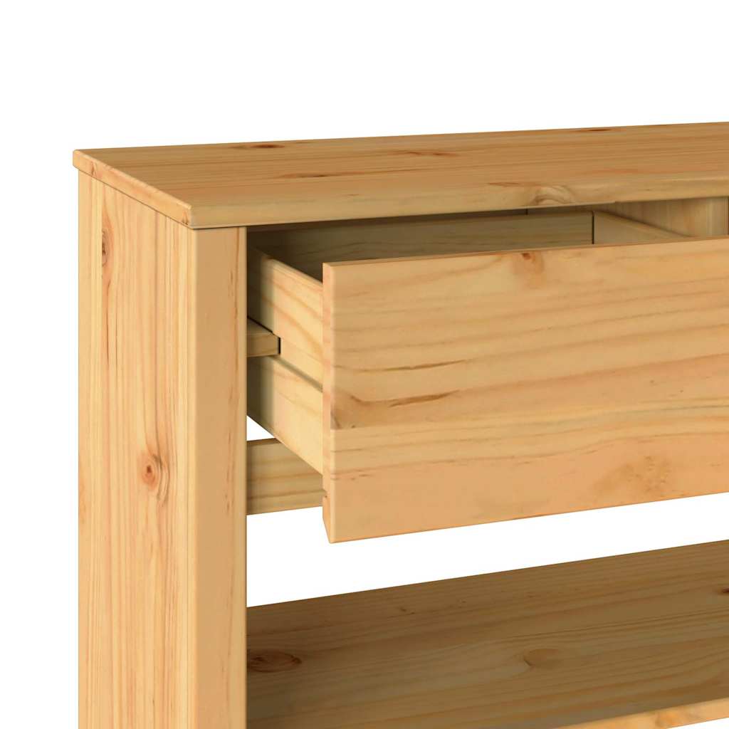 Mesa Consola con cajón Drammen Roble 89,5 x 37 x 73 cm