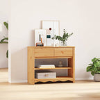 Mesa Consola con cajón Drammen Roble 89,5 x 37 x 73 cm
