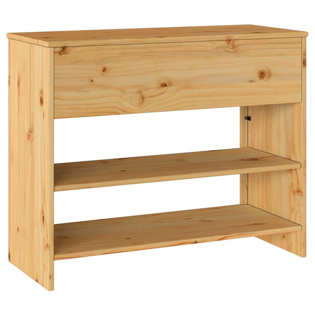 Mesa Consola con cajón Drammen Roble 89,5 x 37 x 73 cm