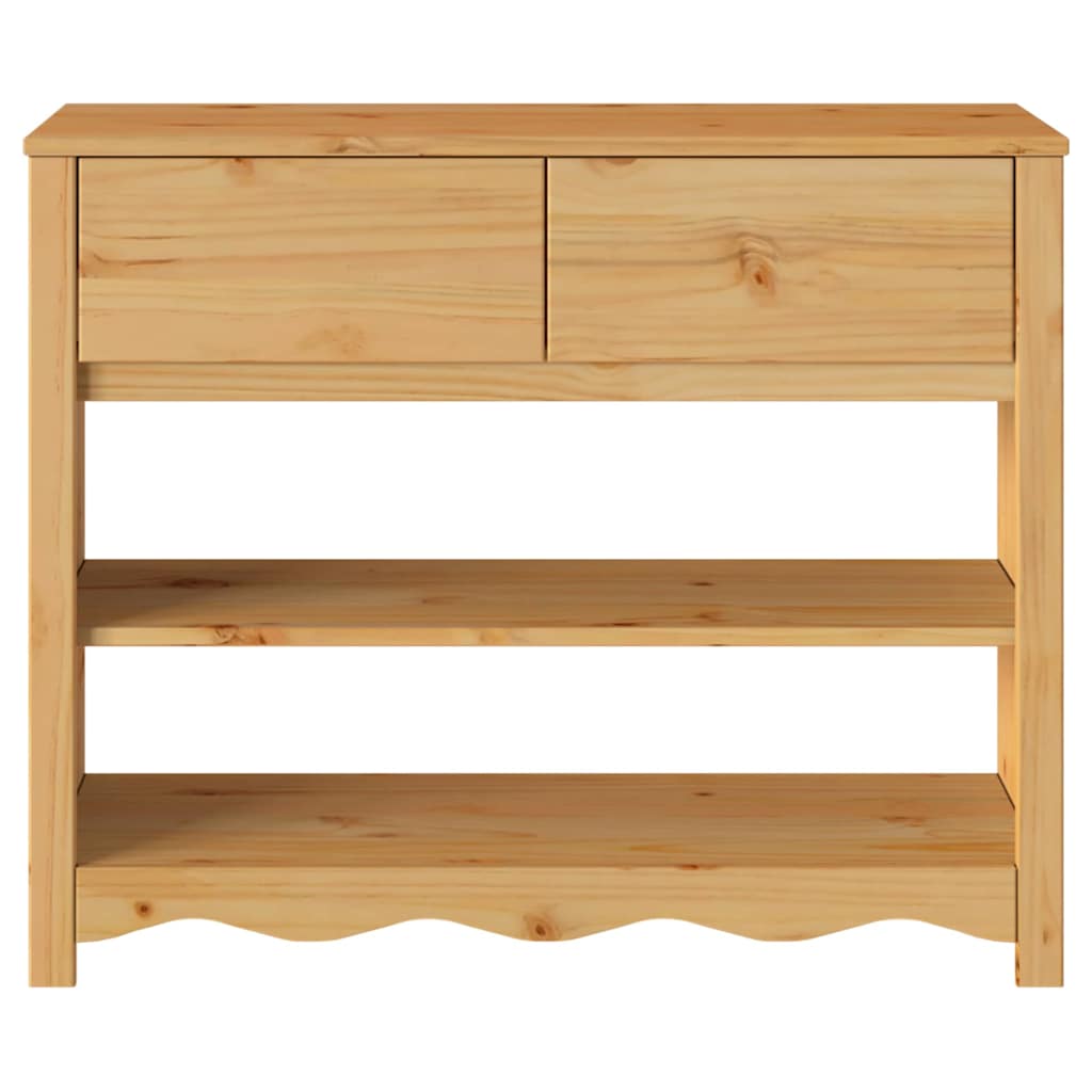 Mesa Consola con cajón Drammen Roble 89,5 x 37 x 73 cm