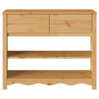 Mesa Consola con cajón Drammen Roble 89,5 x 37 x 73 cm