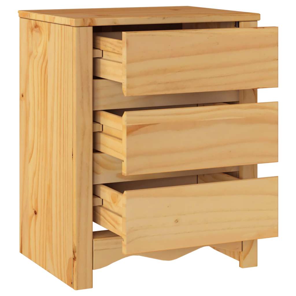 Mesa de Café con cajón Drammen Roble 45 x 35 x 56 cm