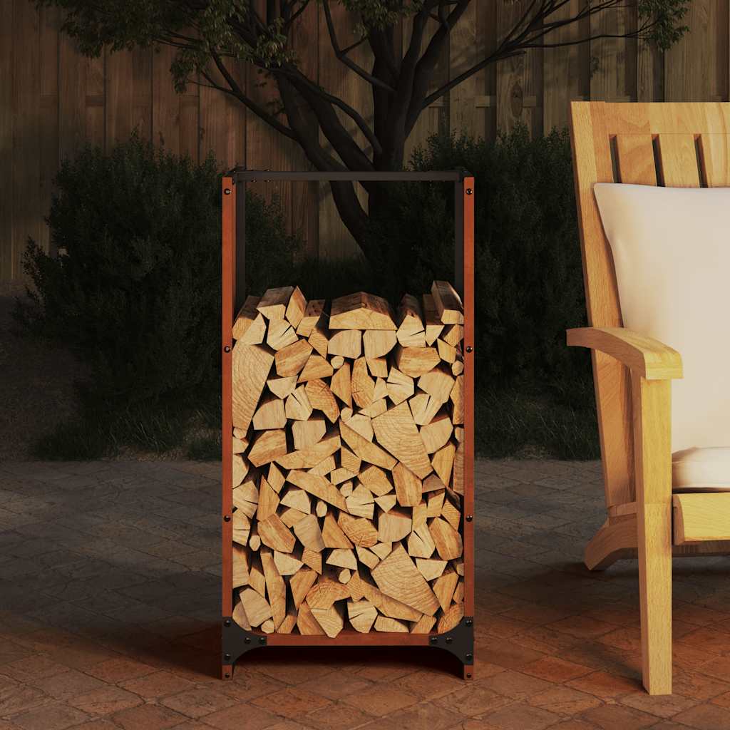 Leñero 40x30x80 cm acero corten