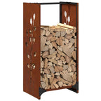 Leñero 40x30x80 cm acero corten