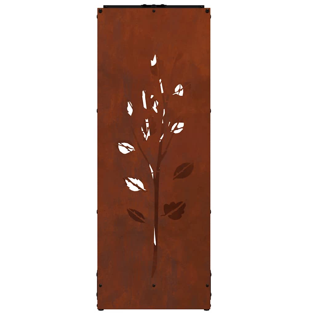 Leñero 40x30x80 cm acero corten