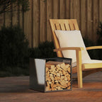 Leñero 40x30x80 cm acero corten