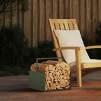 Leñero 40x30x80 cm acero corten