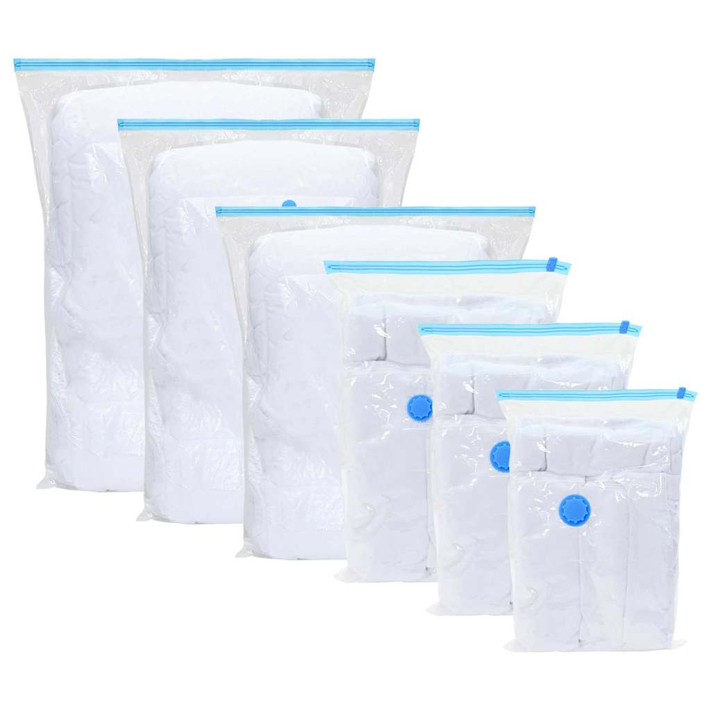 Bolsas de almacenamiento 10 pcs Transparente y Azul 100 x 80 cm