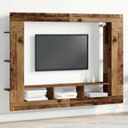 Conjunto de mueble de TV 8 pcs Madera envejecida