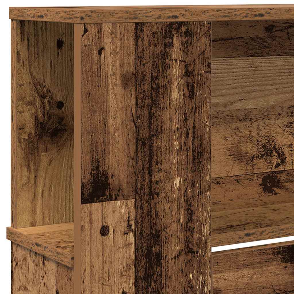 Cabecero con armario Madera vieja 220 x 18,5 x 102,5 cm