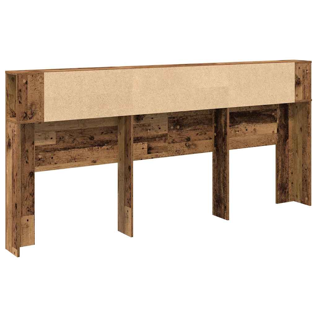 Cabecero con armario Madera vieja 220 x 18,5 x 102,5 cm