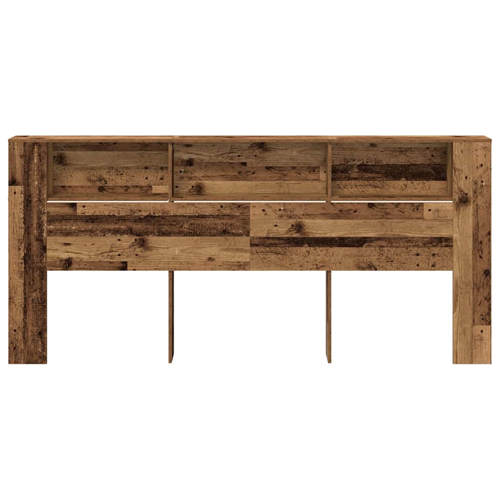 Cabecero con armario Madera vieja 220 x 18,5 x 102,5 cm