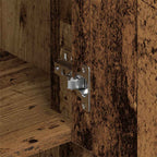Armario de Pared con estante Madera envejecida 80 x 33 x 80 cm