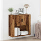 Armario de Pared con estante Madera envejecida 80 x 33 x 80 cm