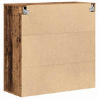 Armario de Pared con estante Madera envejecida 80 x 33 x 80 cm